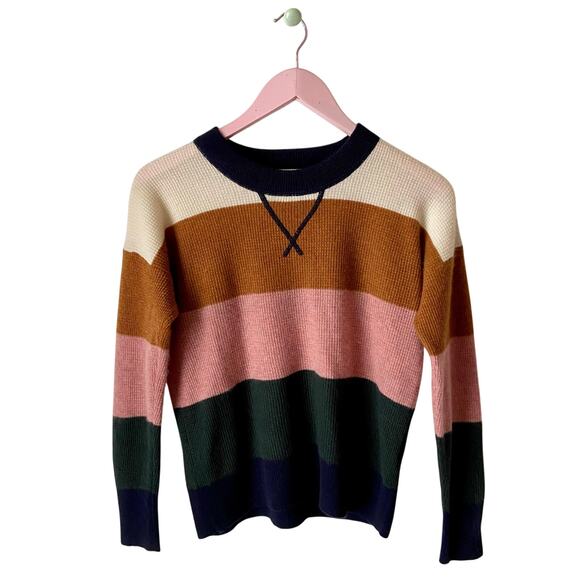 Madewell Striped Cashmere Sweater - Picture 1 of 5